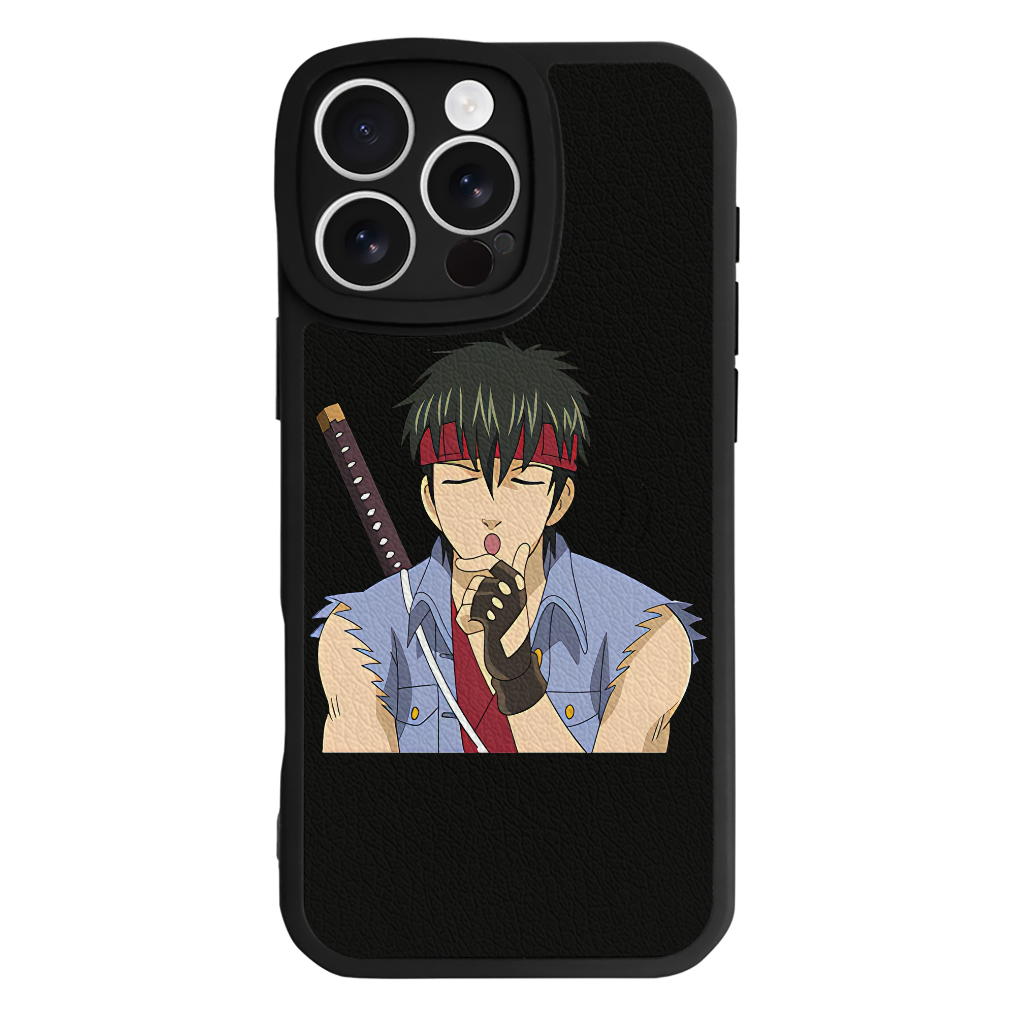 （画像用） ぎんたま 坂田銀時（さかたぎんとき） 神楽 志村新八（しむら しんぱち） GINTAMA Sakata Gintoki Kagura Shimura Shinpachi 【iPhone 16シリーズ対応】シリコンスマホケース（レザー調） 材質：シリコン